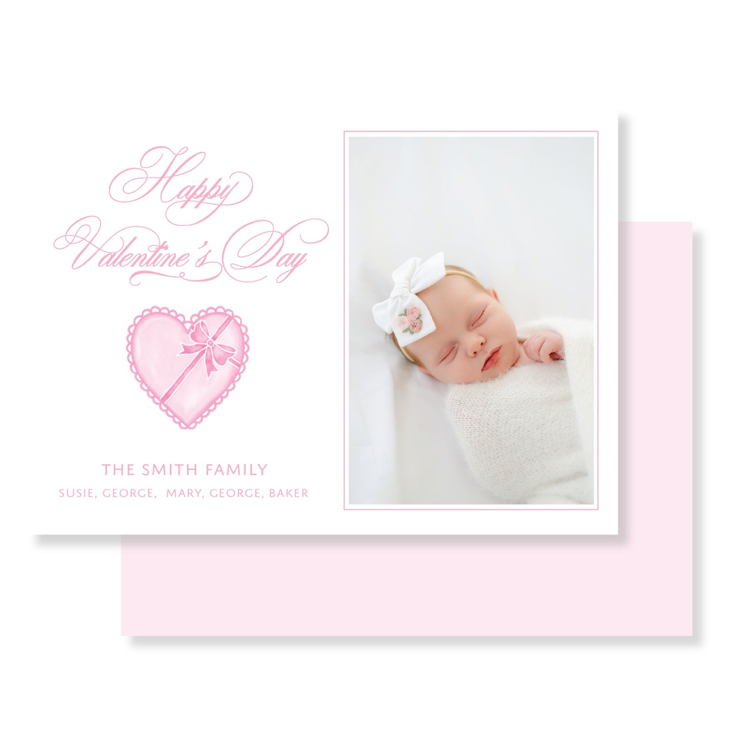 Love Is Here – Valentine Birth Announcement