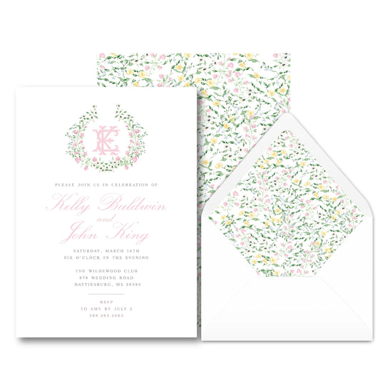 Spring Bloom Monogram Wedding