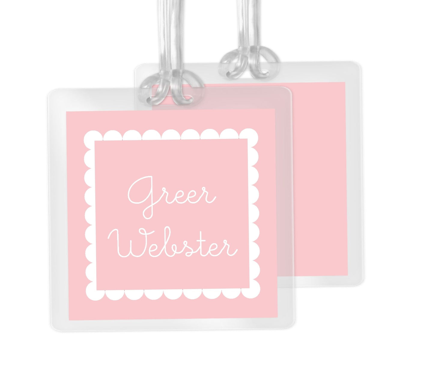 Scalloped Bag Tag (Choose your Color)
