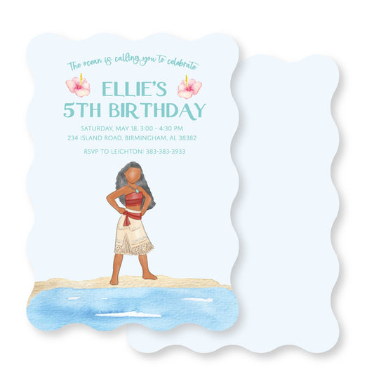 Moana Invitation