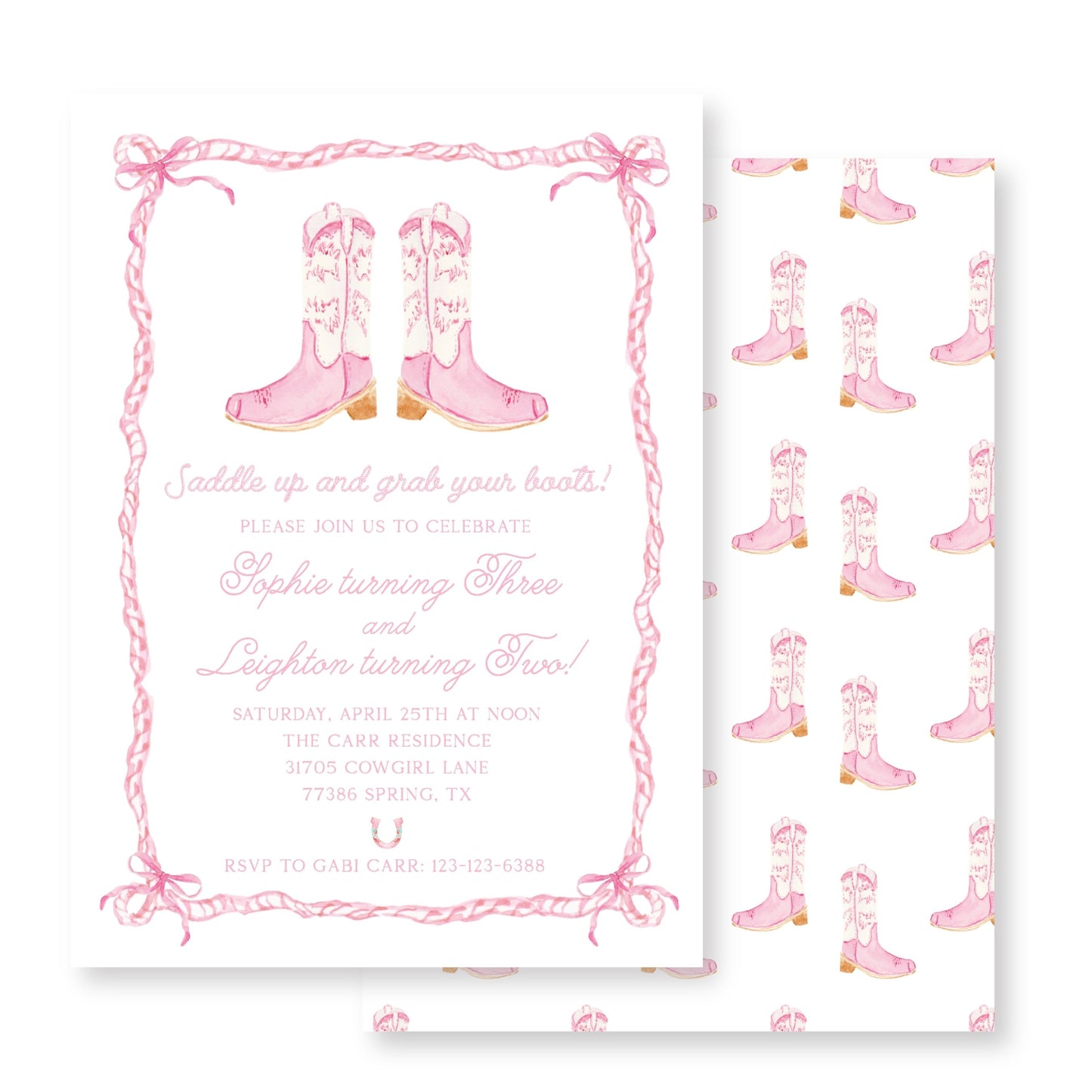 Cowgirl Invitation