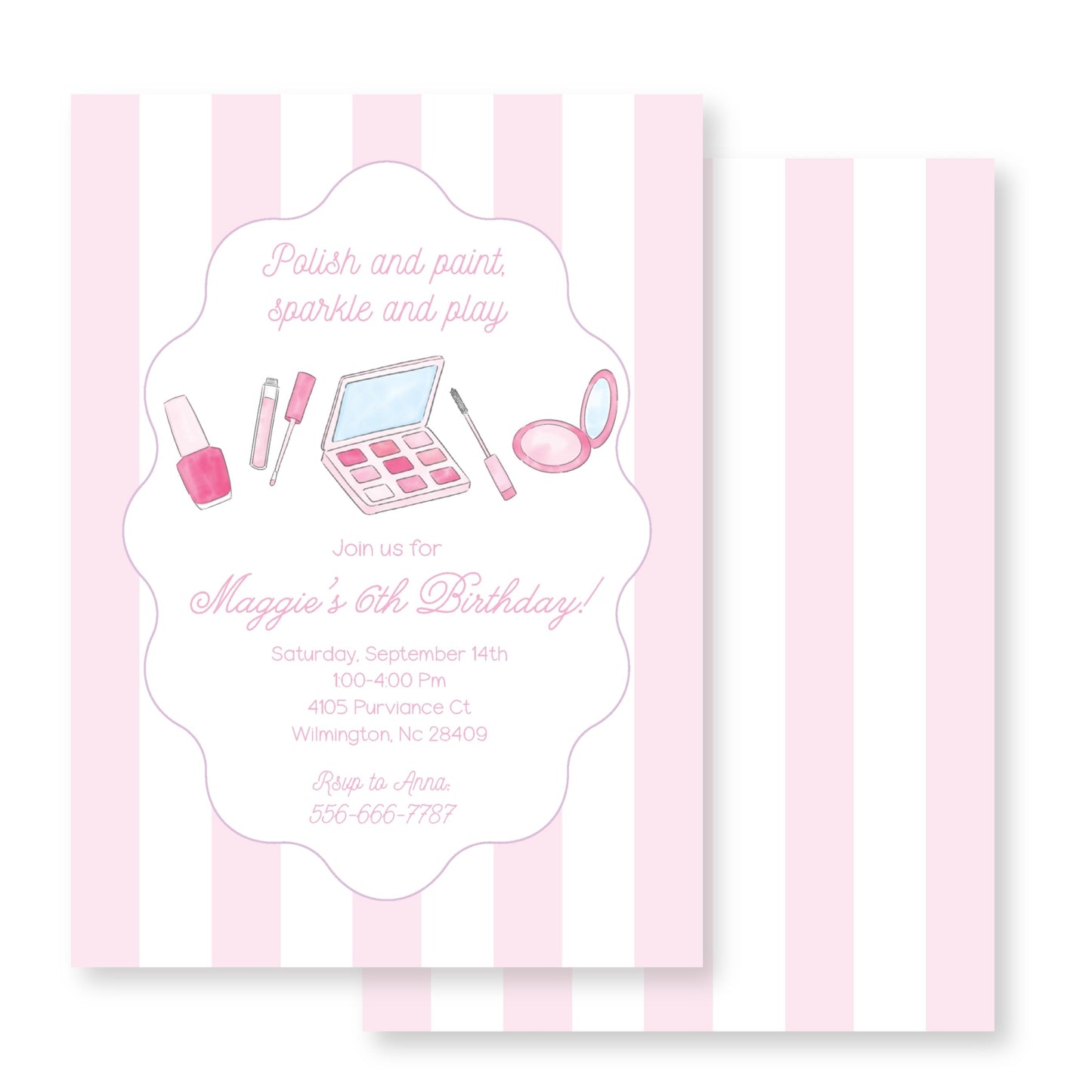 Makeup Beauty Invitation