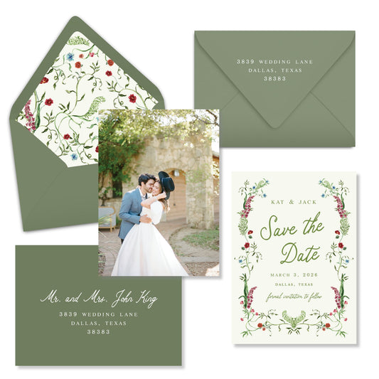 Whimsical Garden Save the Date