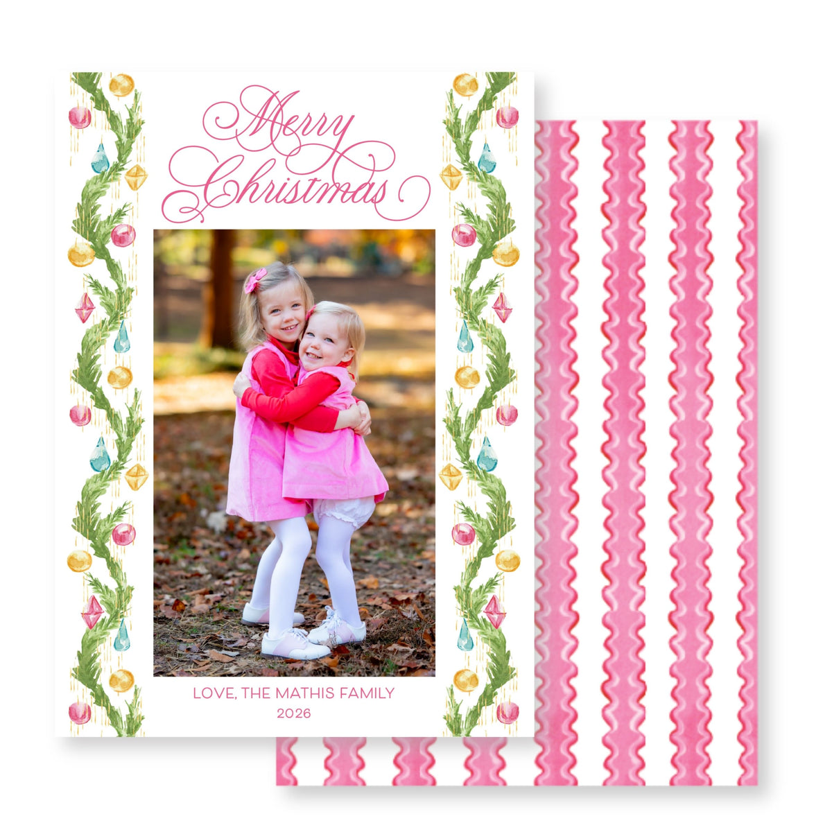 Tinsel Christmas Card