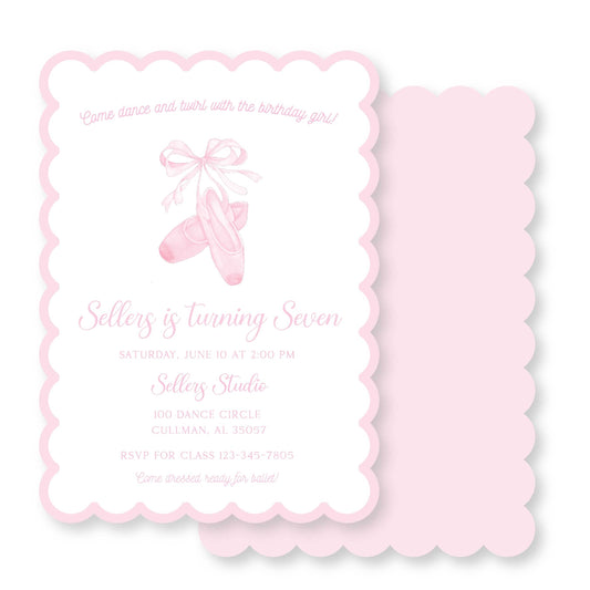 Ballet Slippers Invitation