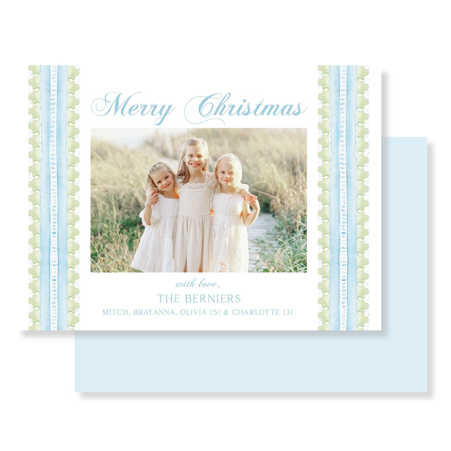 Seaside -Horizontal Christmas Card Photo