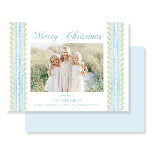 Seaside -Horizontal Christmas Card Photo