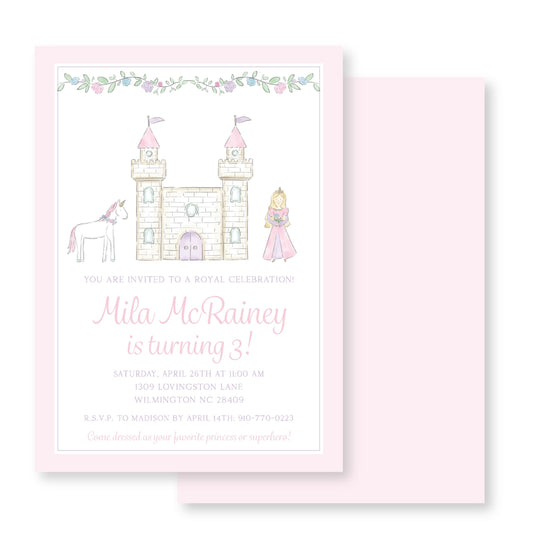 Princess Fairy Tale Invitation