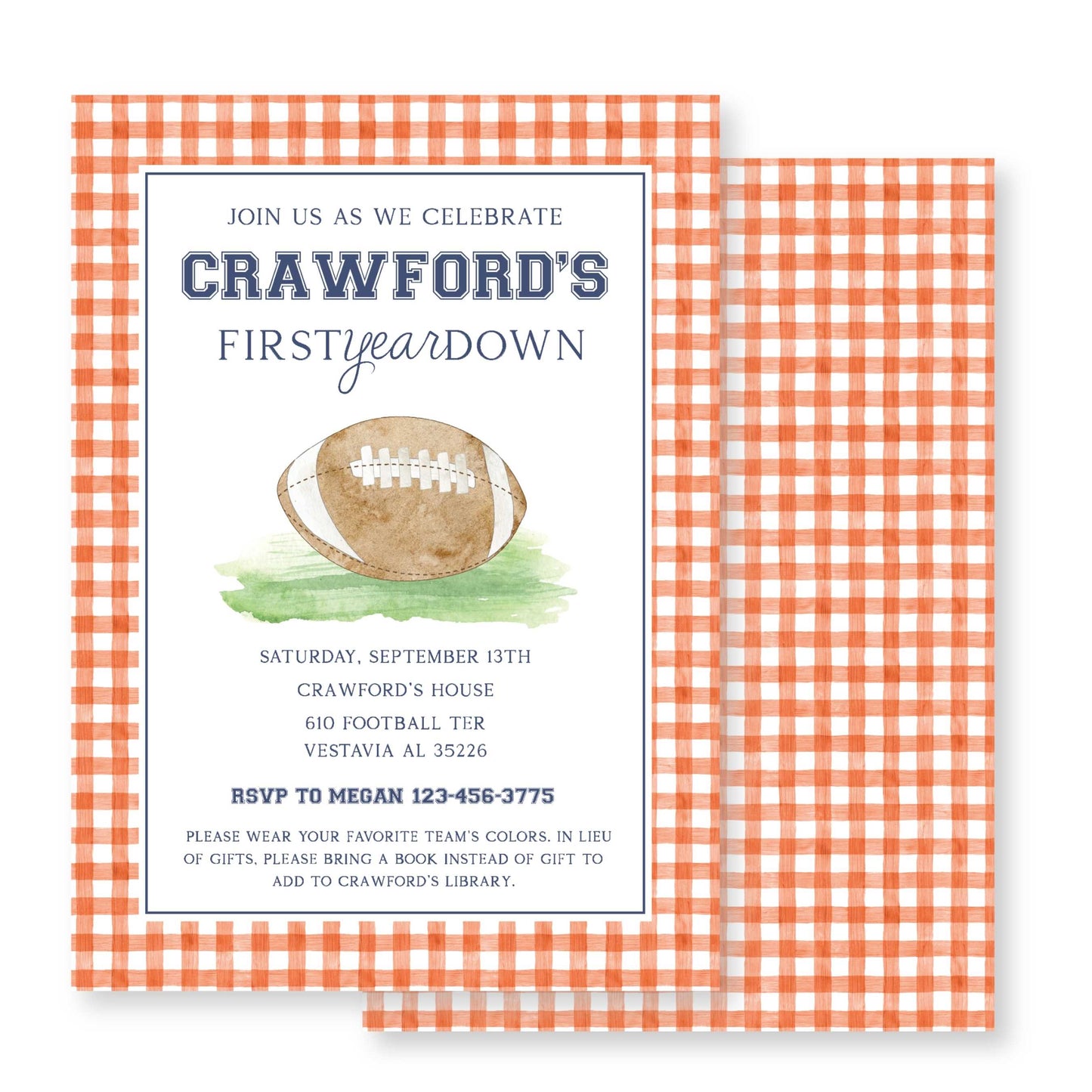 Football Invitation (First Year down)