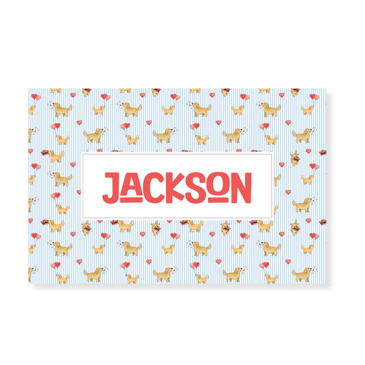 Valentine Puppy Placemats