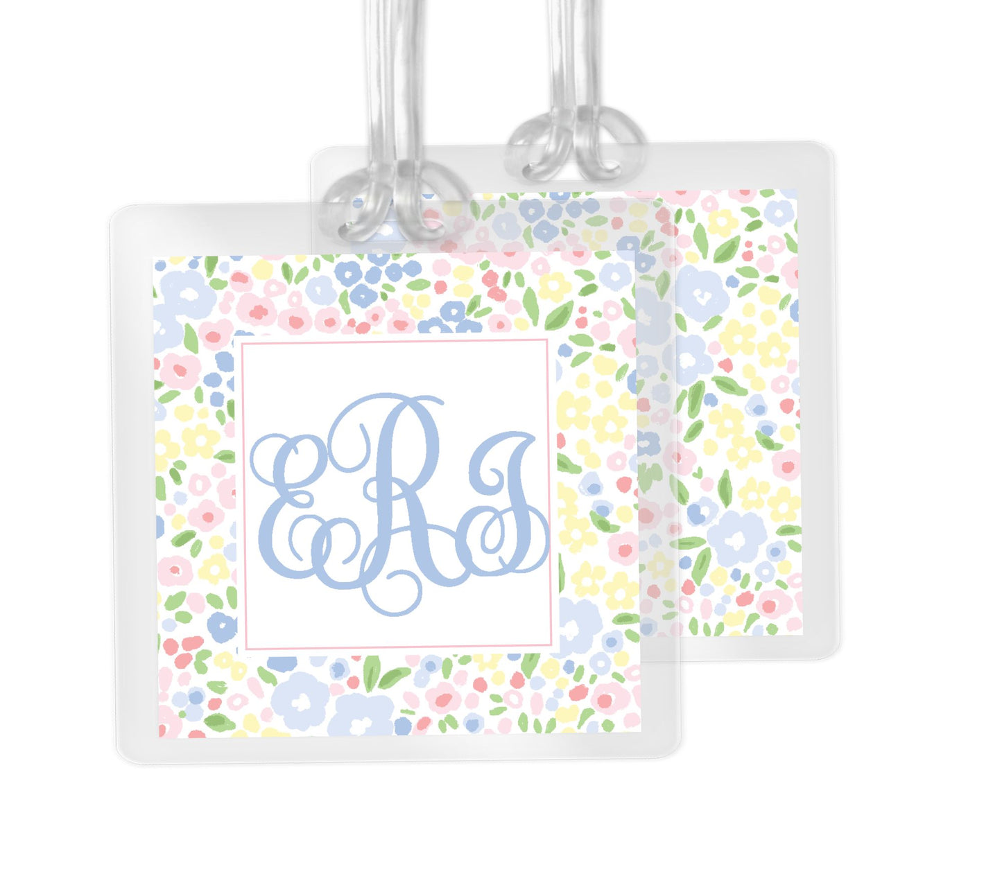 Ditsy Monogram Bag Tag