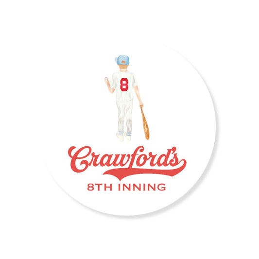 Baseball Stickers (Round)