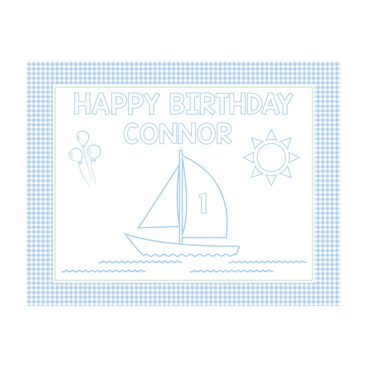 SailBoat Coloring Sheet