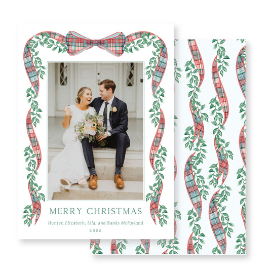 Heritage Plaid Christmas Card