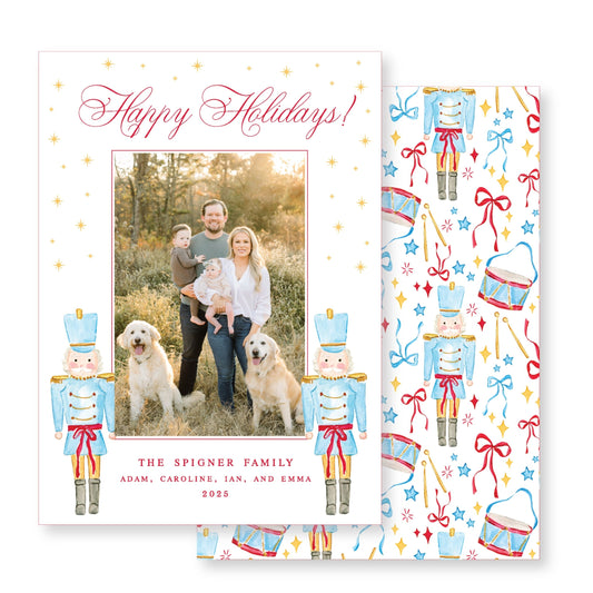 Merry Nutcracker Christmas Card Photo