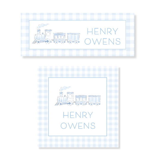 Train Water Resistant Name Label Stickers