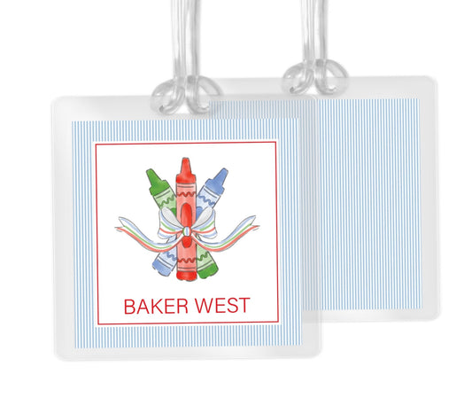 Crayon Bag Tag