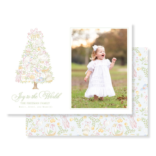 12 Days of Christmas Pastel (Horizontal) Christmas Card Photo
