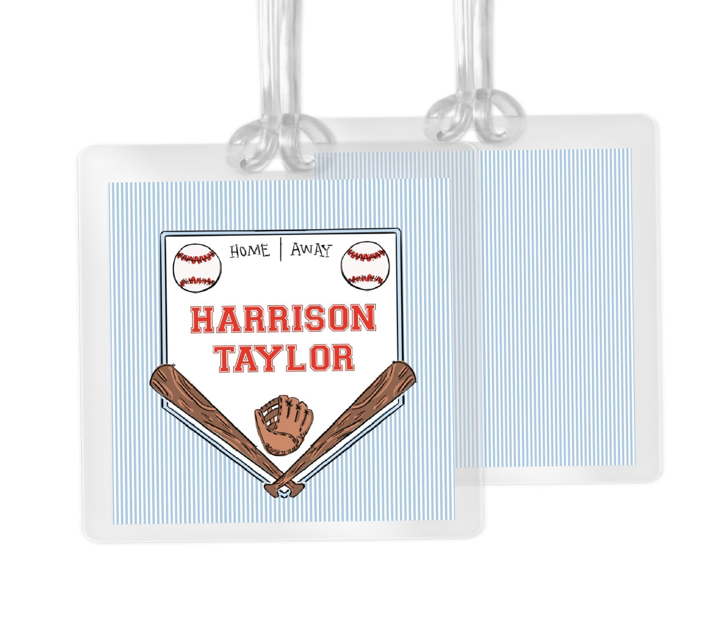Baseball Crest Bag Tag