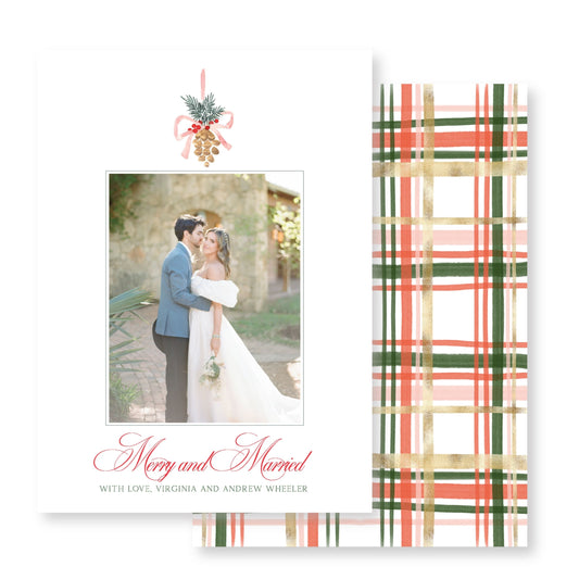 Mistletoe Christmas Card Photo