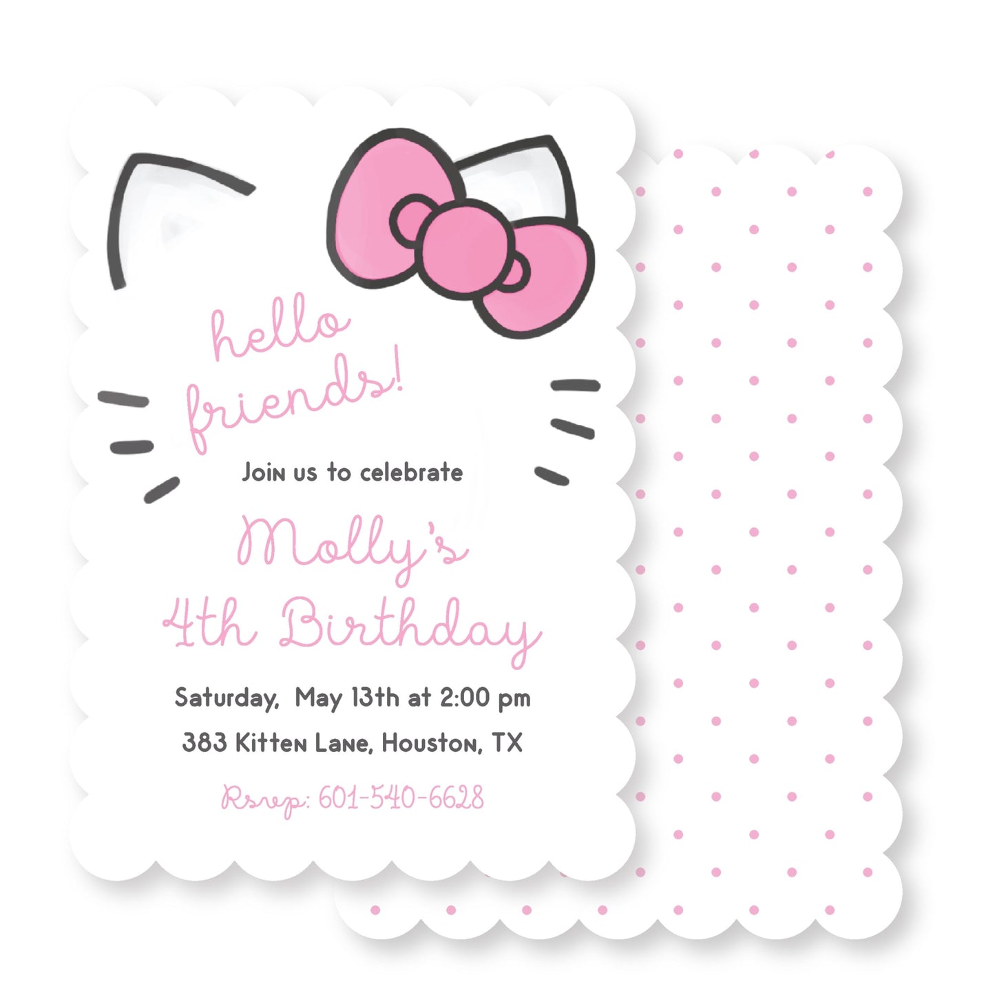 Hello Kitty Invitation