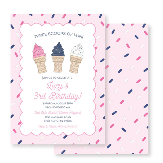 Ice Cream Invitation