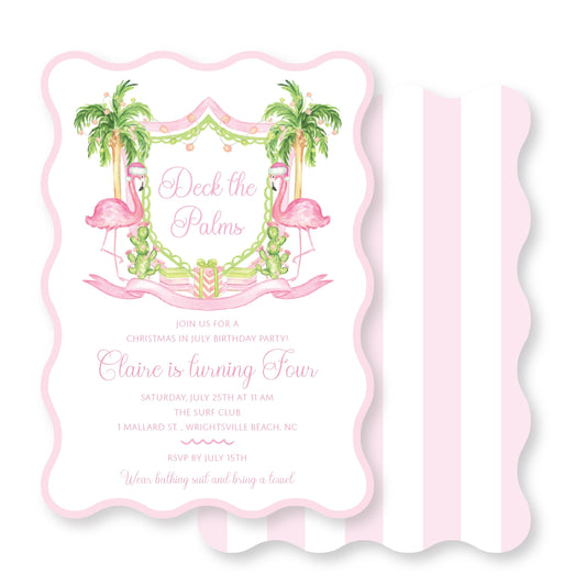 Deck the Palms Invitation