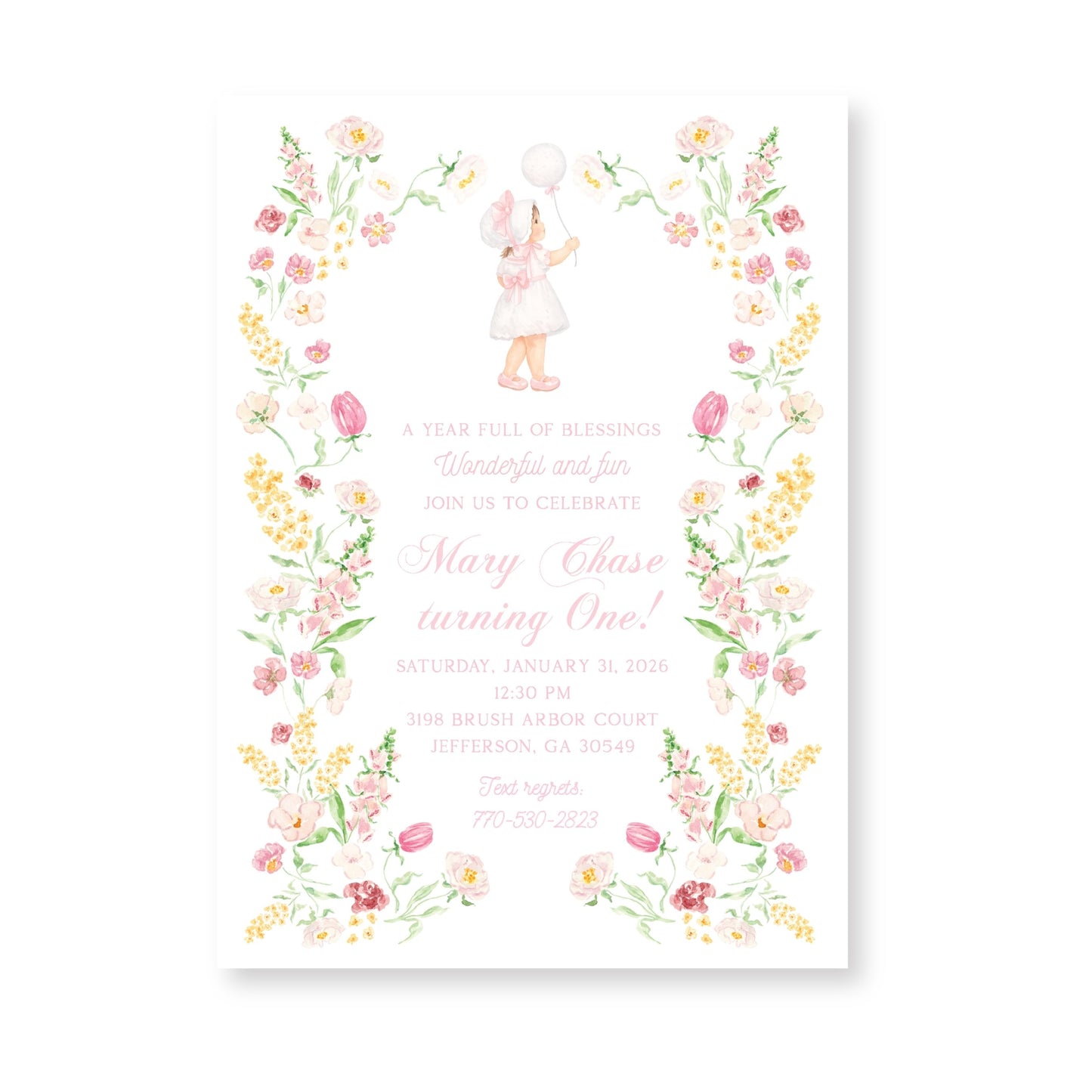 Birthday Girl Invitation
