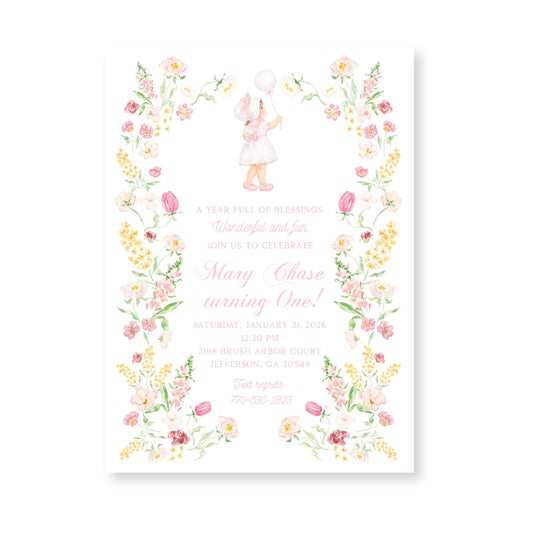 Birthday Girl Invitation