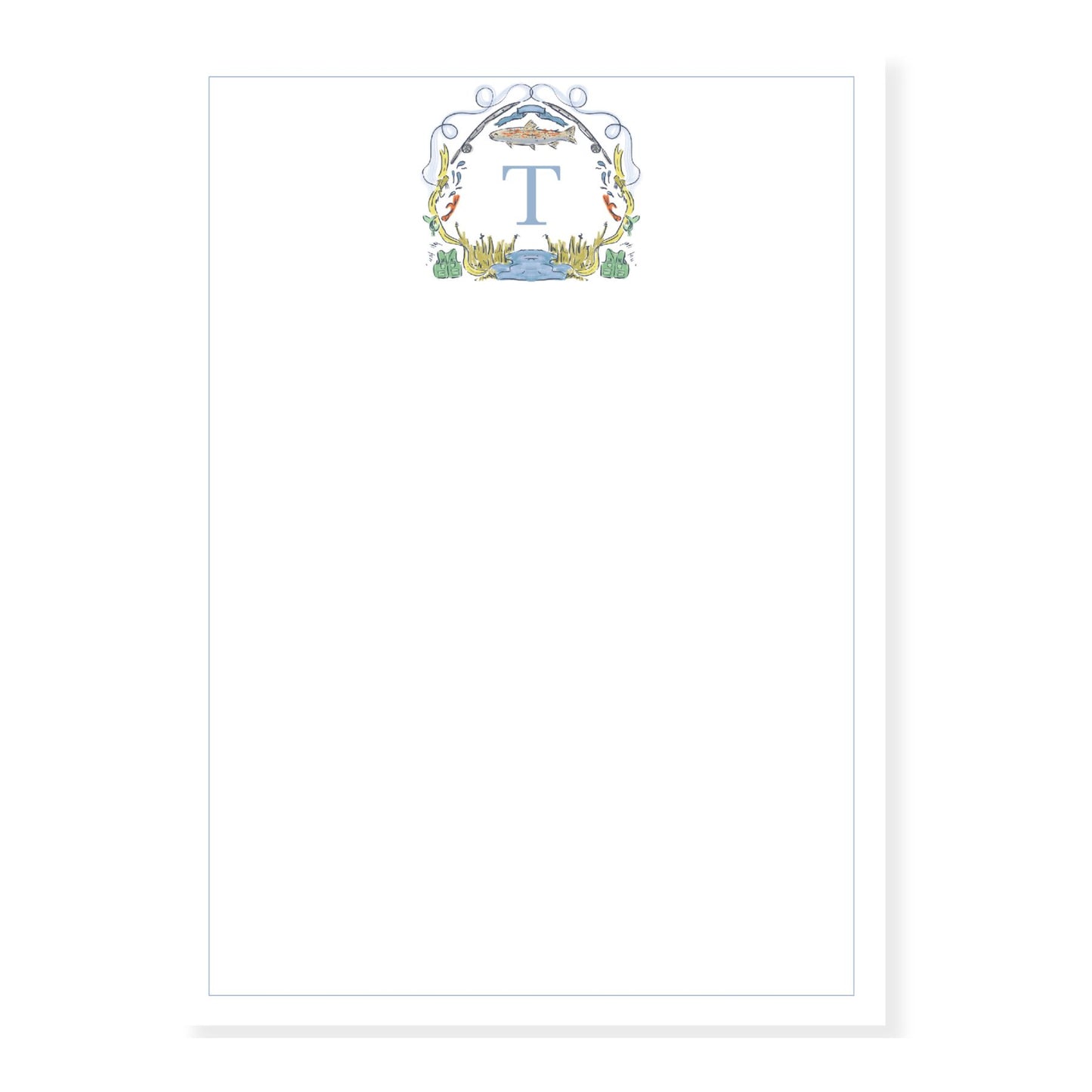 Fishing Crest Men's Notepad