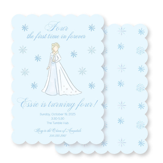 Frozen Invitation/ Four the First Time in Four-ever