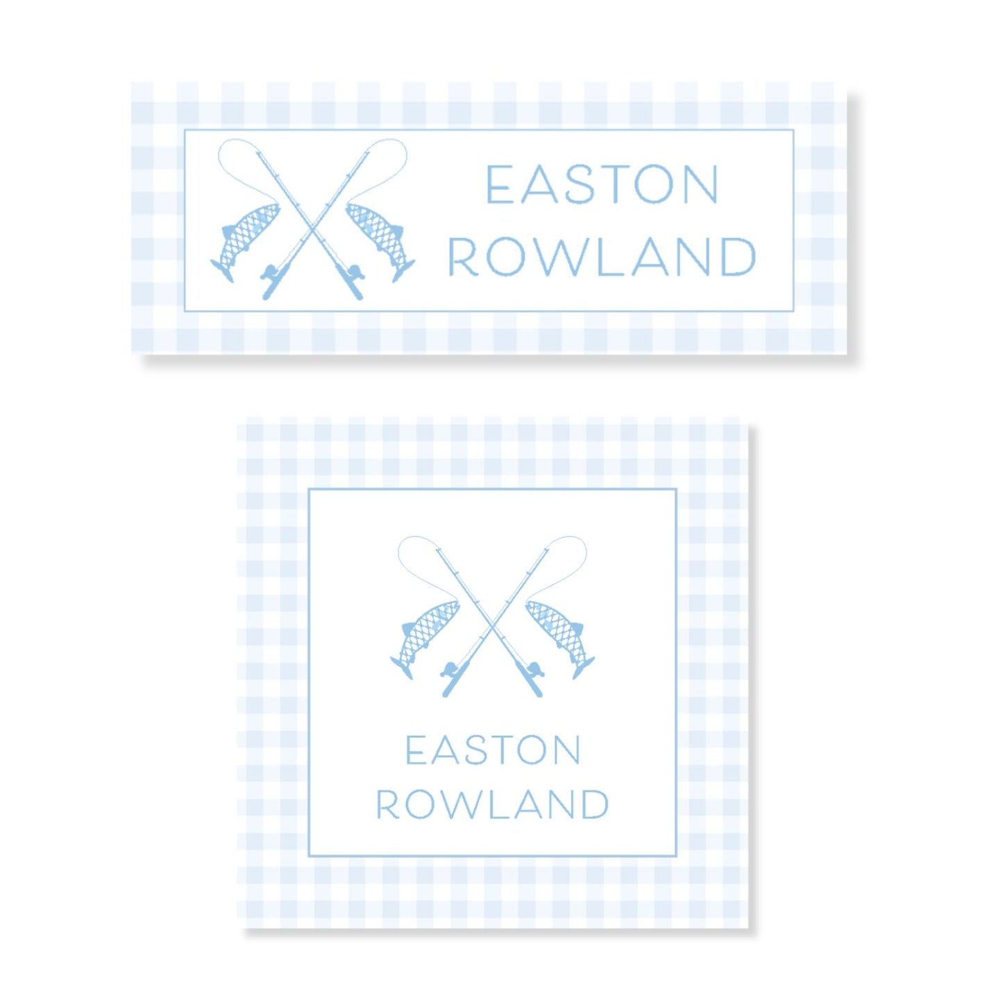 Fish Water Resistant Name Label Stickers