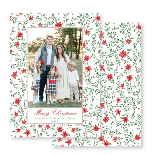 Yuletide Chintz Christmas Card Photo