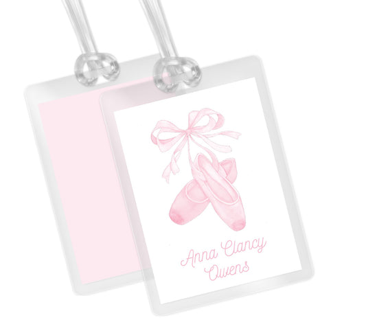 Ballet Slippers Bag Tag