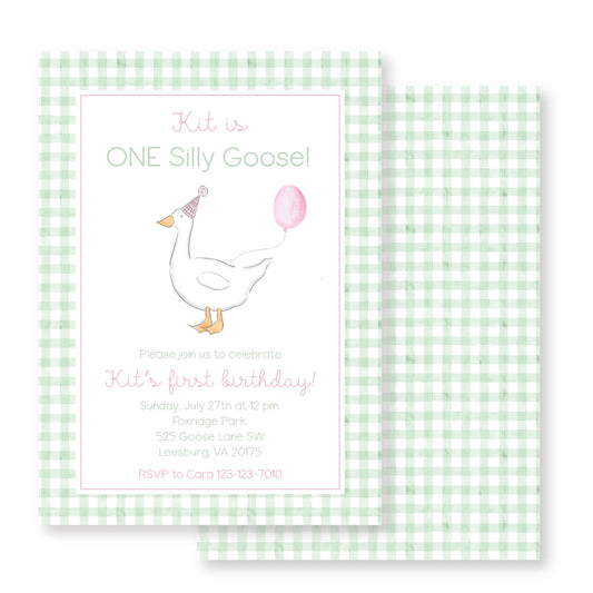 One Silly Goose- pink