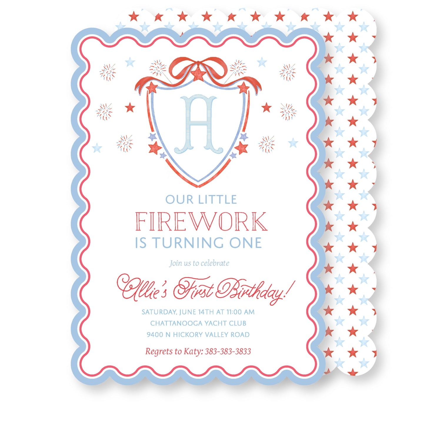 Our little Firecracker Invite