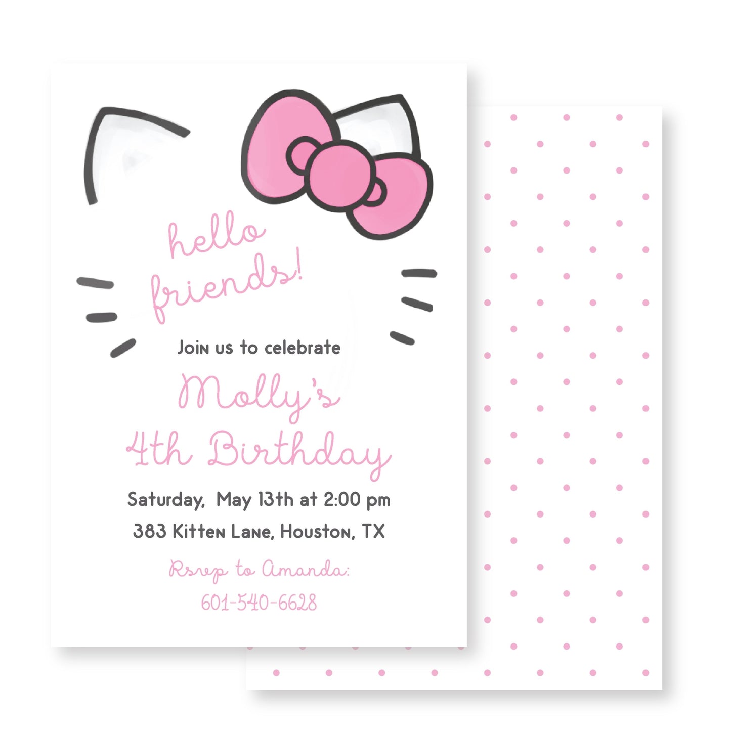 Hello Kitty Invitation