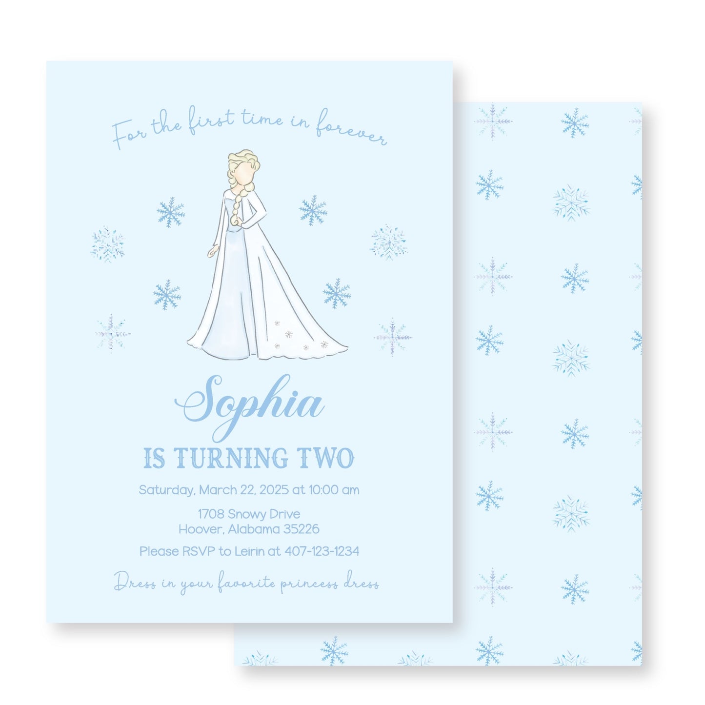 Frozen Invitation/ Four the First Time in Four-ever