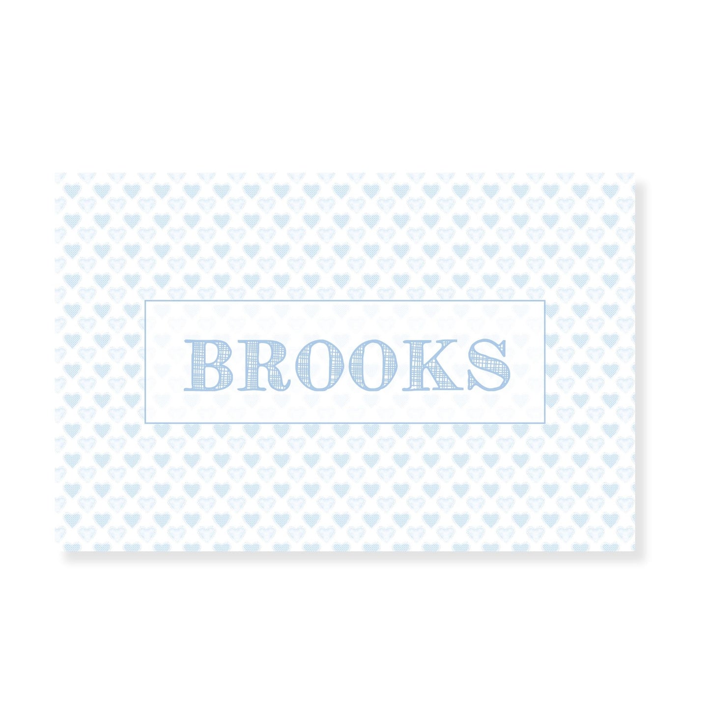Blue Heart Valentine Placemat