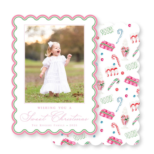 Sweet Candy Christmas- Scalloped