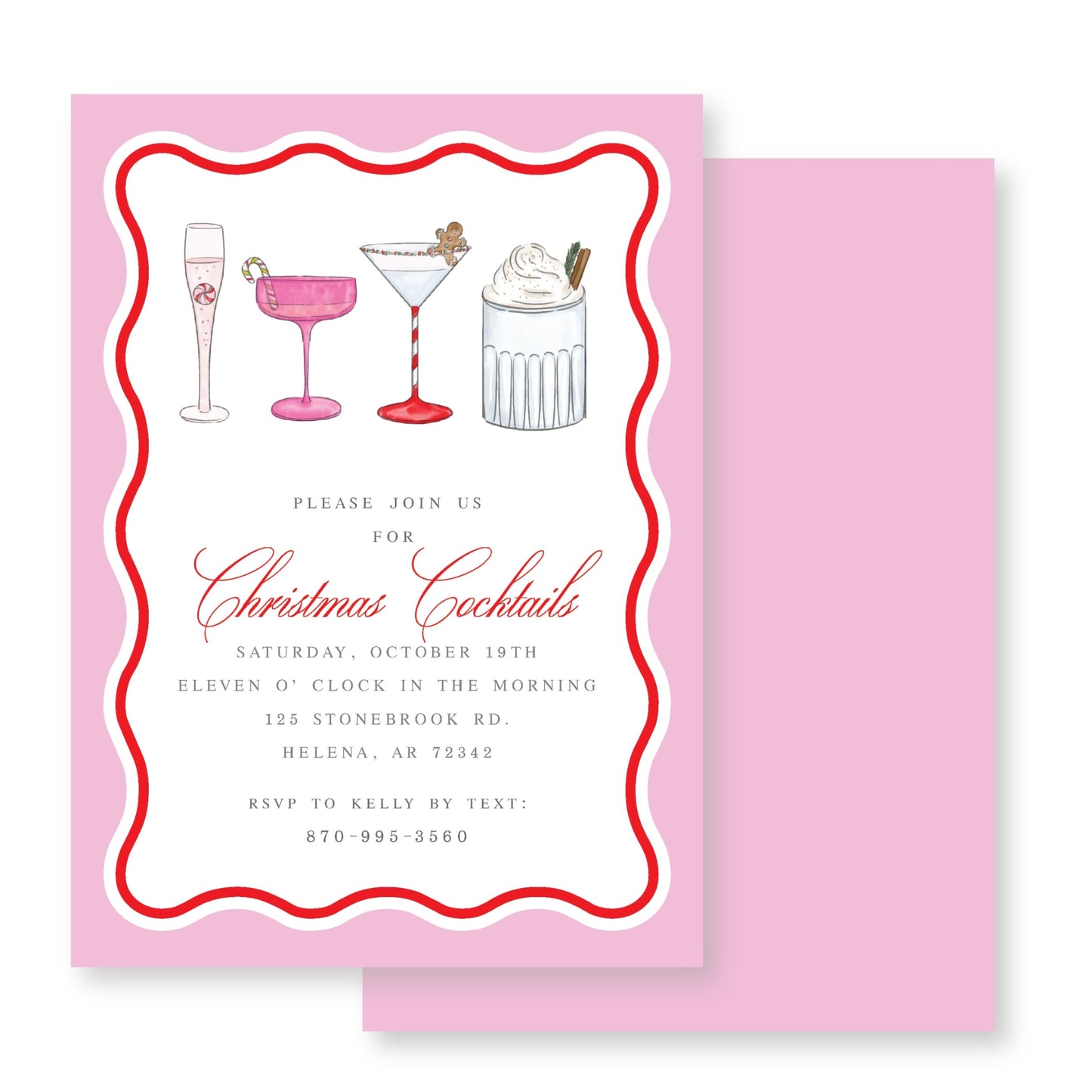Christmas Cocktails Invite