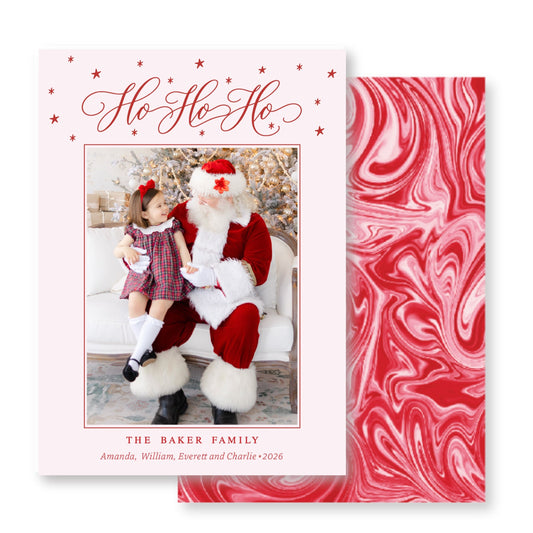 Ho Ho Ho Christmas Card