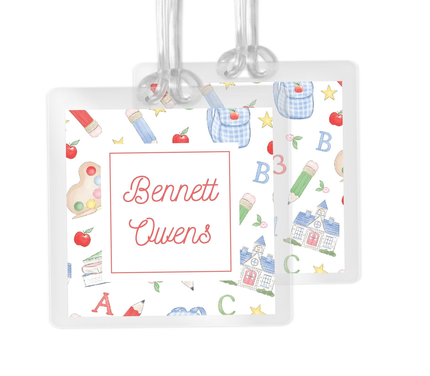 School Pattern Bag Tag