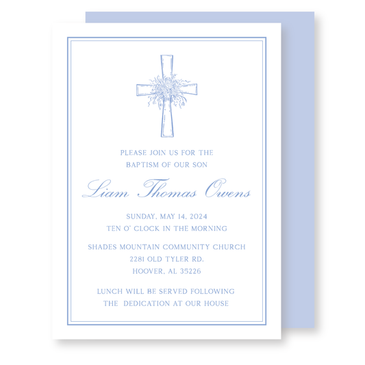 Blue Cross Baby Dedication
