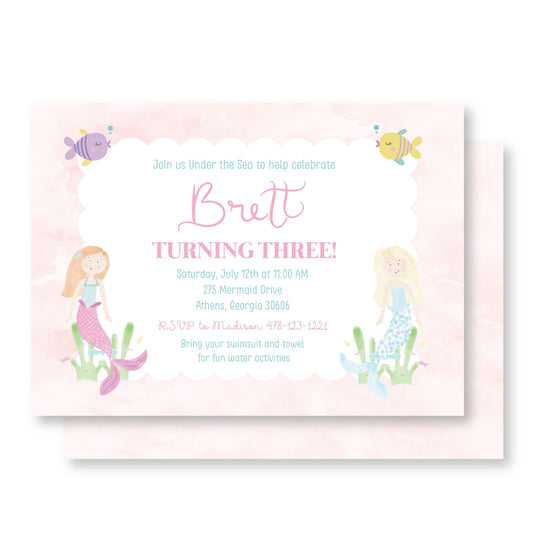 Mermaid Invitation