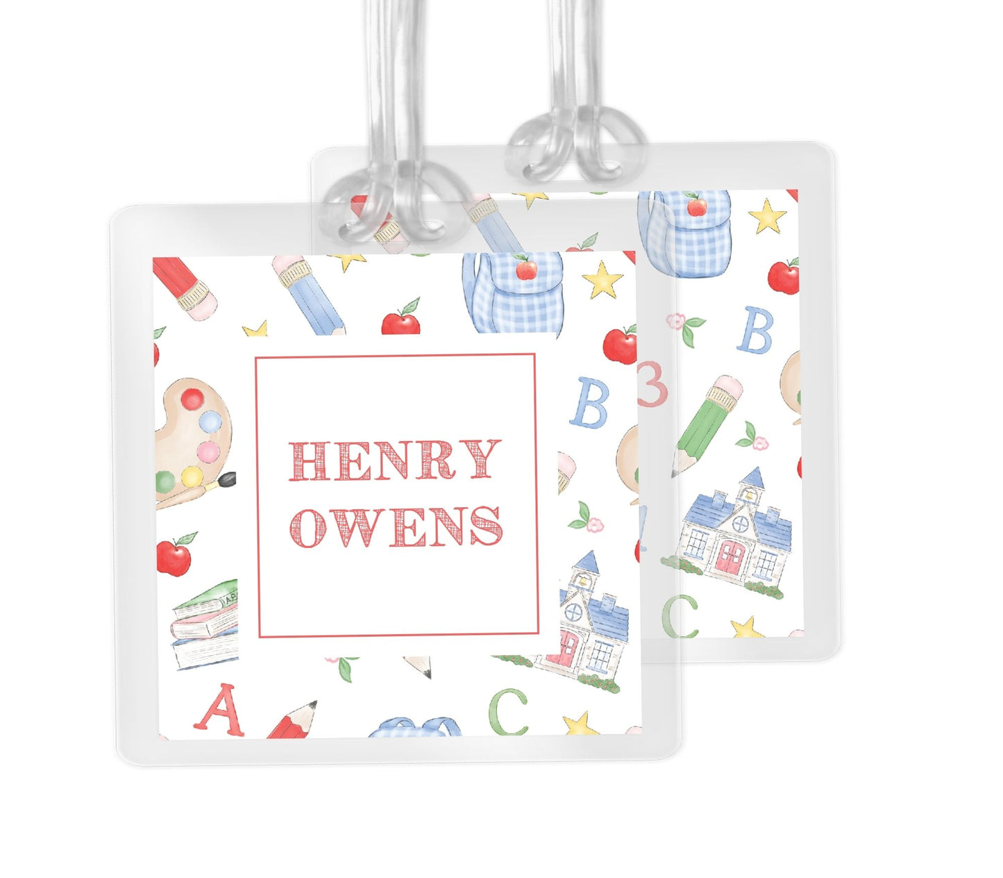 School Pattern Bag Tag