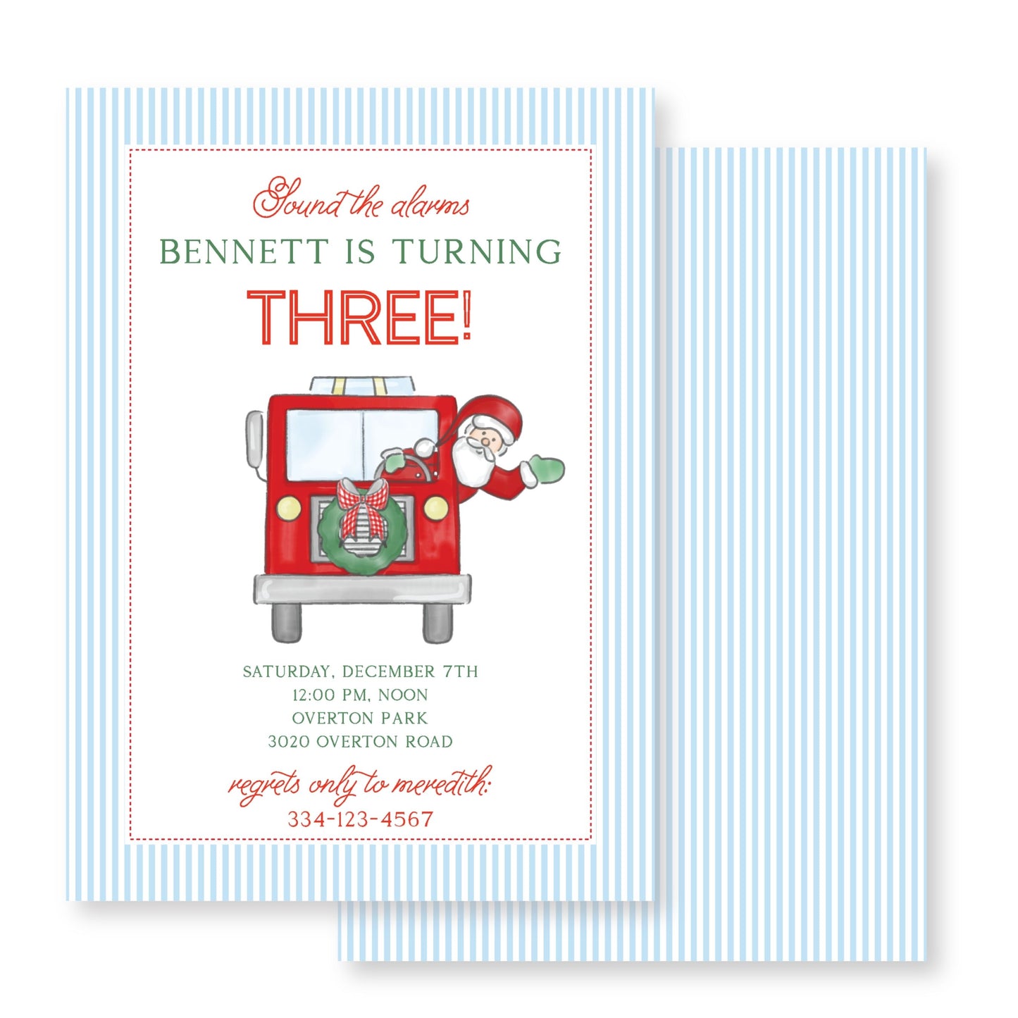 Christmas Fire Truck