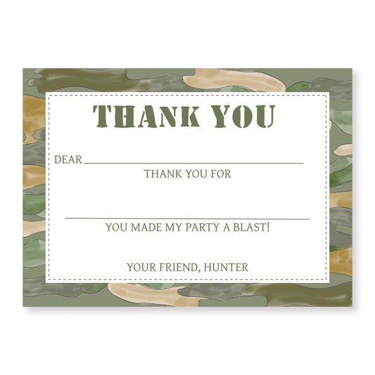 Army Thank You Notes