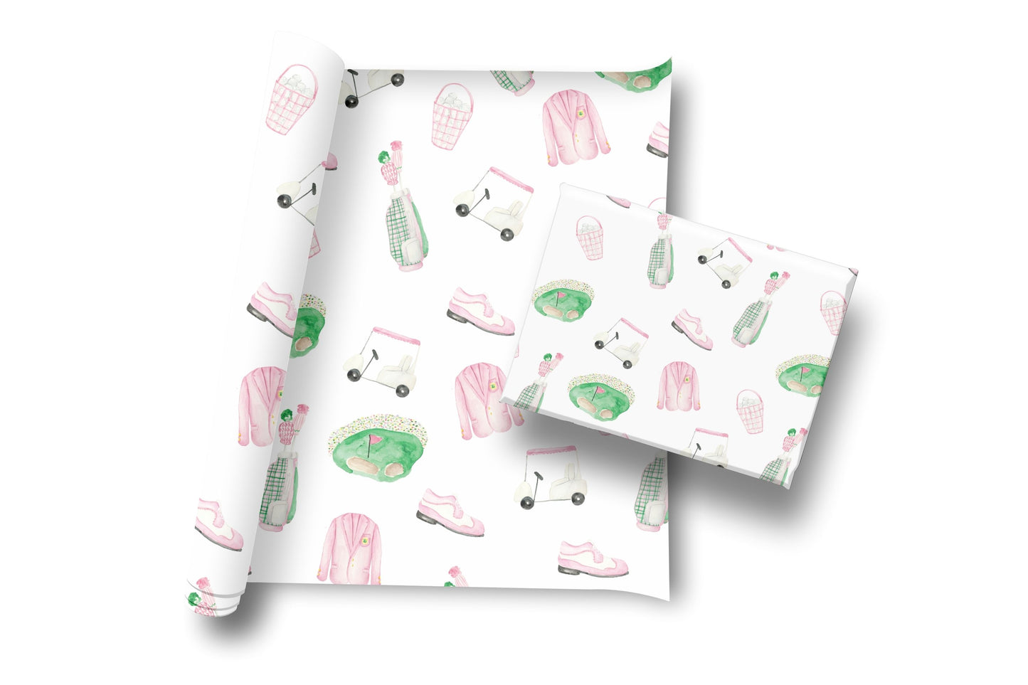 Golf Toile Wrapping- Pink