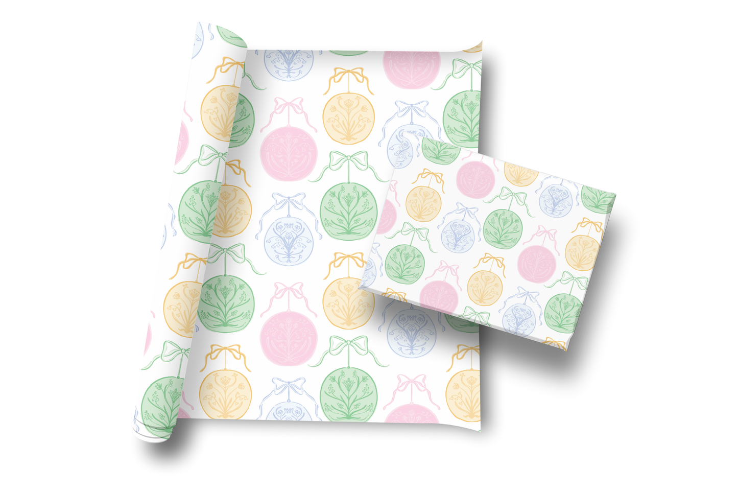 Pastel Ornament Wrapping Paper